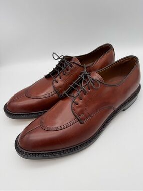 Allen Edmonds Walton Split Toe Brown Leather Lace-Up Shoes – Men’s Size 11 B